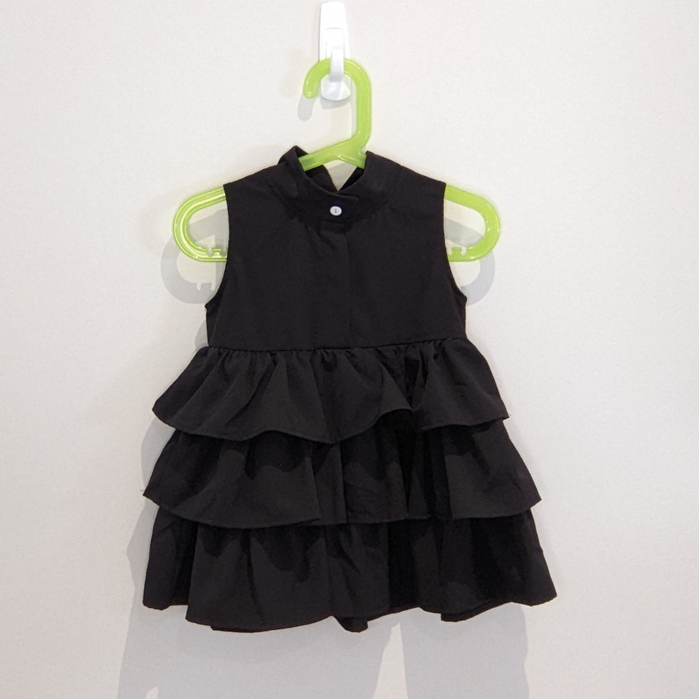 💜 bundle 3 for $30 💜 Toddler size 2T-3T Black Ruffle Dress